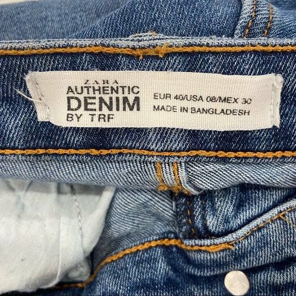 Zara Authentic Stretchy High Waisted Skinny Jeans size 8 - Picture 3 of 9